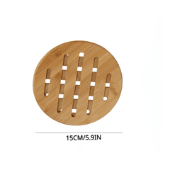 Bamboo Trivet Mat Heat Insulating Hot Pads Kitchen