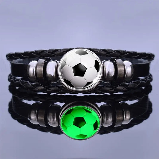 Sports Game Luminous Braided Rope Bracelet for Men Women