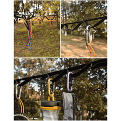 Versatile Outdoor Tent Storage Clothesline 19 Loop Camping Hanging Rope
