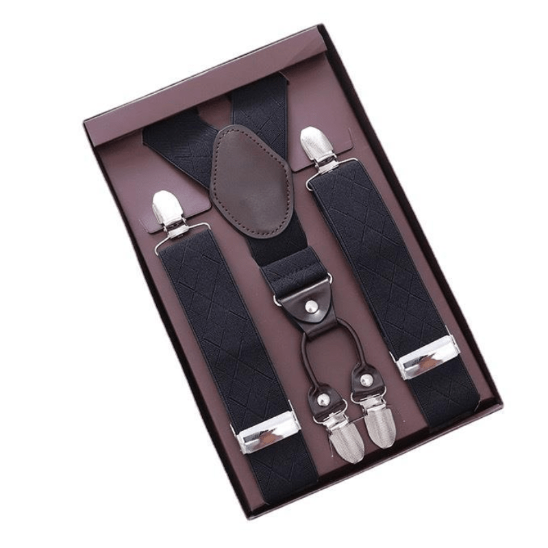 Men's High Elastic Y Back Clip on Suspenders