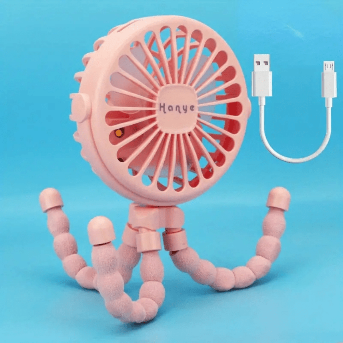 Portable Handheld Bladeless USB Rechargeable Octopus Fan