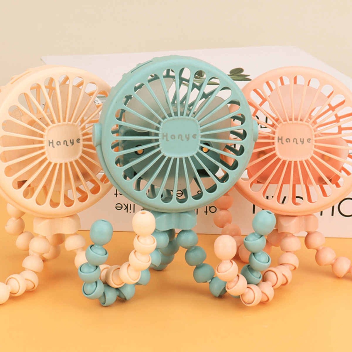 Portable Handheld Bladeless USB Rechargeable Octopus Fan