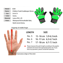 Youth Soccer Goalkeeper Gloves Full Finger Hand Protection