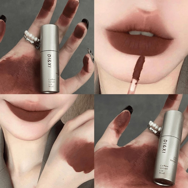 Waterproof Matte Velvet Lips Tint Long Lasting Nude Brown