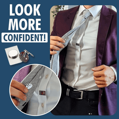 3pcs Invisible Magnetic Tie Clips Set Casual Multifunctional Durable