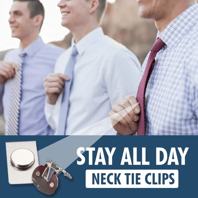 3pcs Invisible Magnetic Tie Clips Set Casual Multifunctional Durable