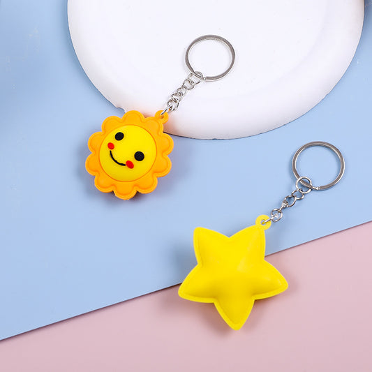 1pc Cartoon Keychain Plush School Bag Backpack Pendant