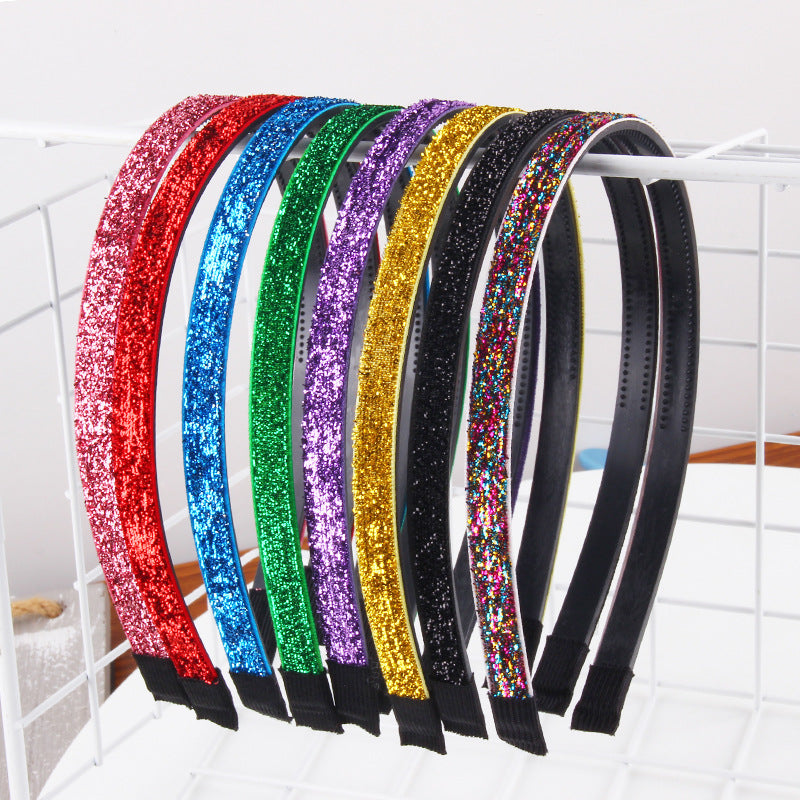 Sequin Head Hoop Glitter Hair Band Sparkling Headband Y2K Hair Accessories