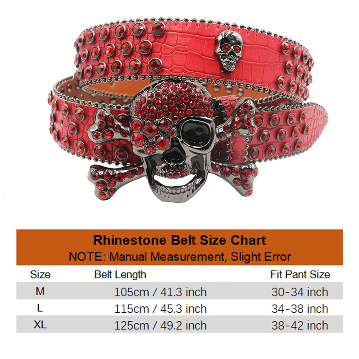 Sparkle Studded Rhinestone Western Cowboy Belt for Jeans Dress