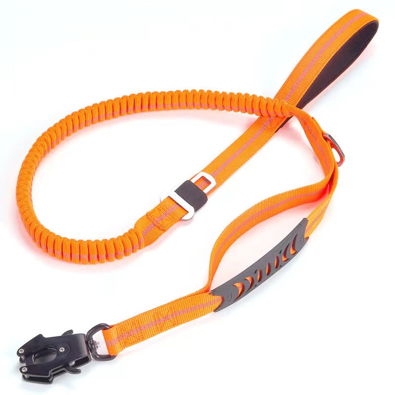 Tactical Dog Leash w/ Quick Release & Reflective Shock Absorber