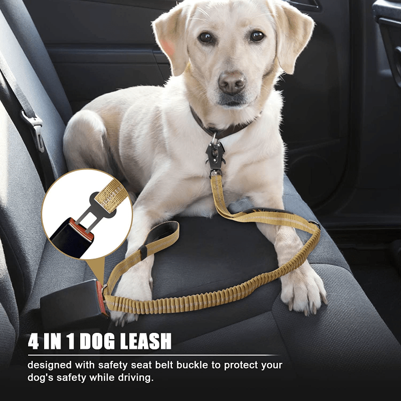 Tactical Dog Leash w/ Quick Release & Reflective Shock Absorber