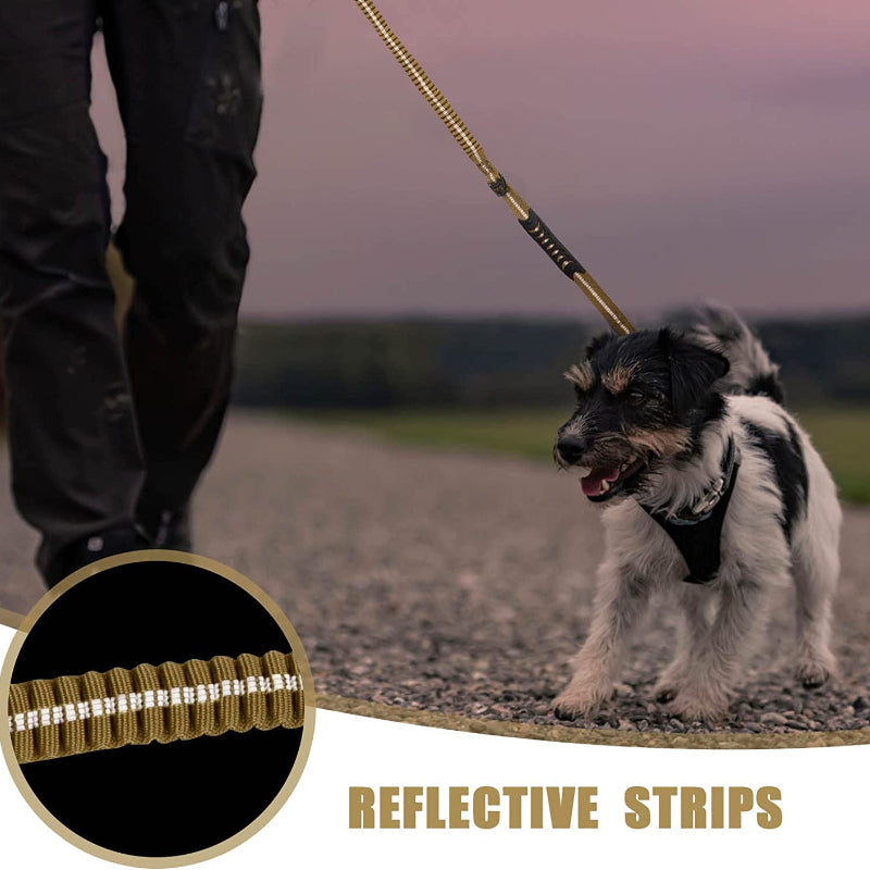 Tactical Dog Leash w/ Quick Release & Reflective Shock Absorber