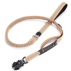 Tactical Dog Leash w/ Quick Release & Reflective Shock Absorber