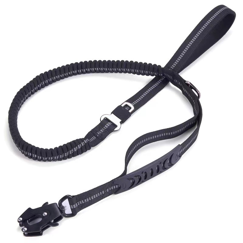 Tactical Dog Leash w/ Quick Release & Reflective Shock Absorber