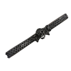 Men's Rhinestone Skull Buckle Western Belt