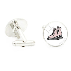 Skating Sport 16mm Glass Cufflinks For Men