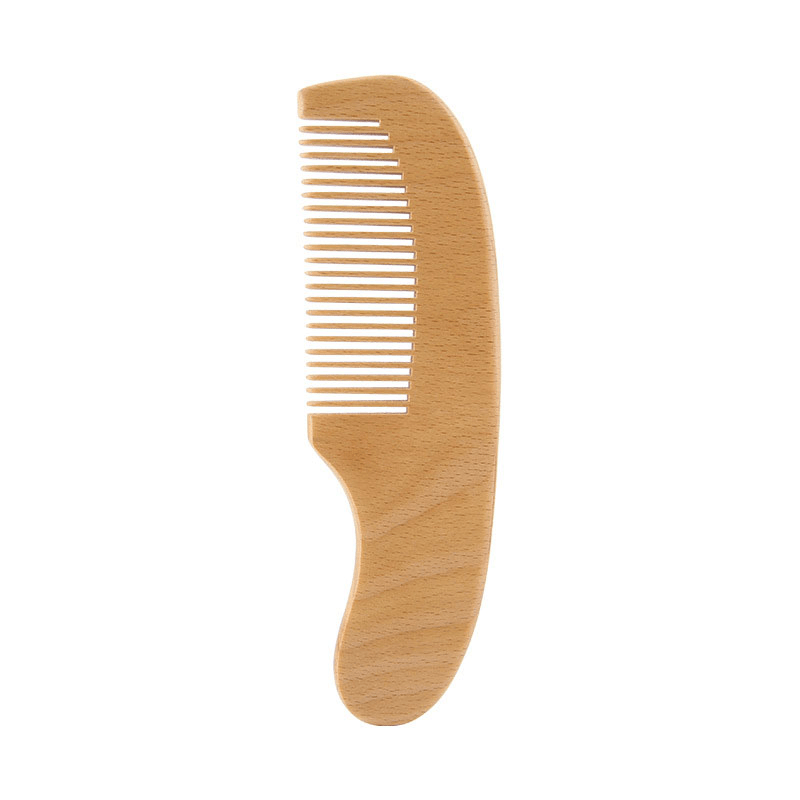 Infant Wooden Wool Brush Comb Newborn Bath Hair Brush Head Massager