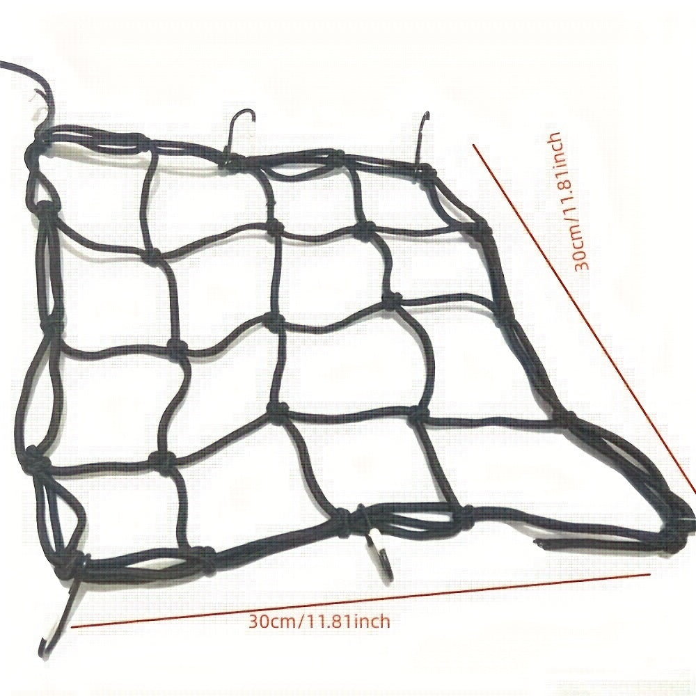 30cm Motorcycle Cargo Net Elastic Luggage Rope Helmet Hang