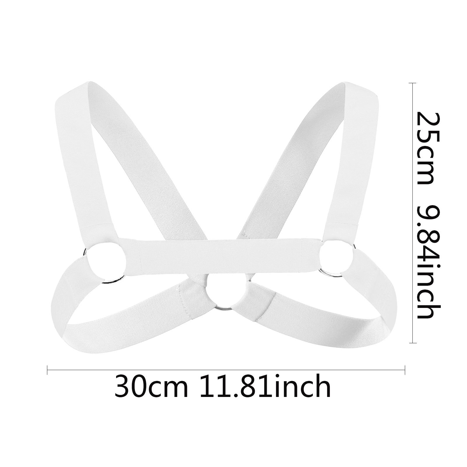 Men's Chest Harness Strap Elastic Nylon Belt for Cosplay Party Costume