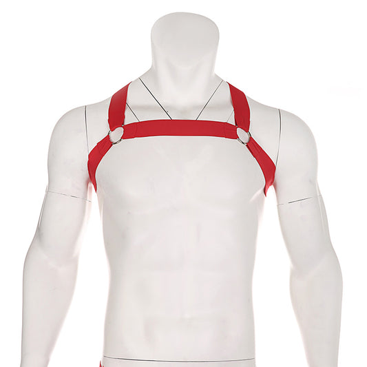 Men's Chest Harness Strap Elastic Nylon Belt for Cosplay Party Costume