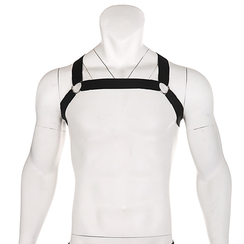 Men's Chest Harness Strap Elastic Nylon Belt for Cosplay Party Costume