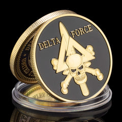 Plated Navy Challenge Coins - Military Memorabilia Collection