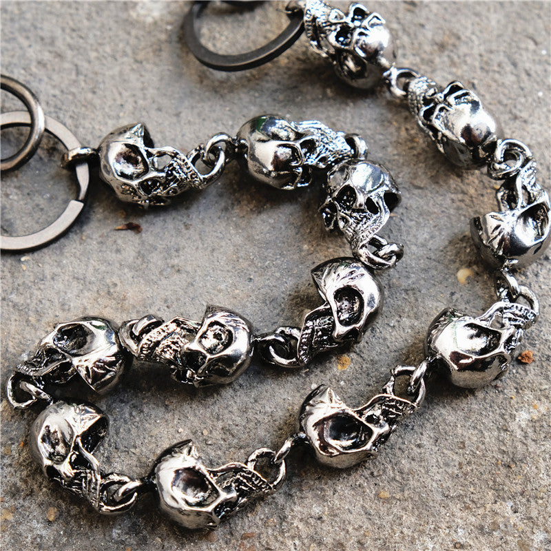 Skull Head Metal Pants Chain Men Hip Hop Waist Chain