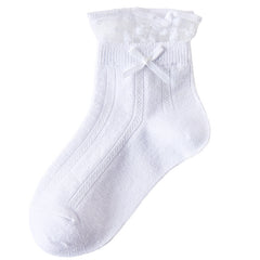 Girls Candy Princess Ankle Socks Lace Thin Breathable Short Crew Socks