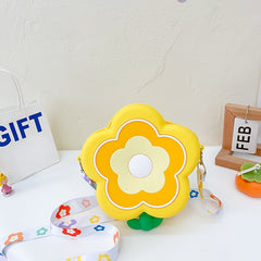 Mini Flower Silicone Crossbody Bag Cartoon Candy Floral Coin Purse