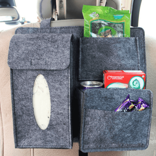 Car Back Seat Hanging Organizer Chemical Fiber Pouch