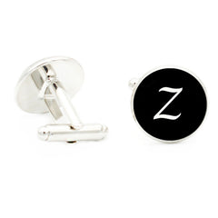 Metal Letter U Cufflinks 16MM Round Suit Shirt Cufflinks