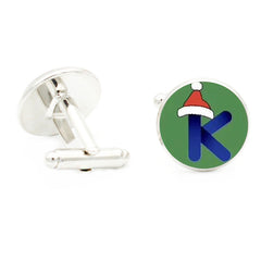 Christmas Hat T Cufflinks for Men Suit Shirt Cuff Link