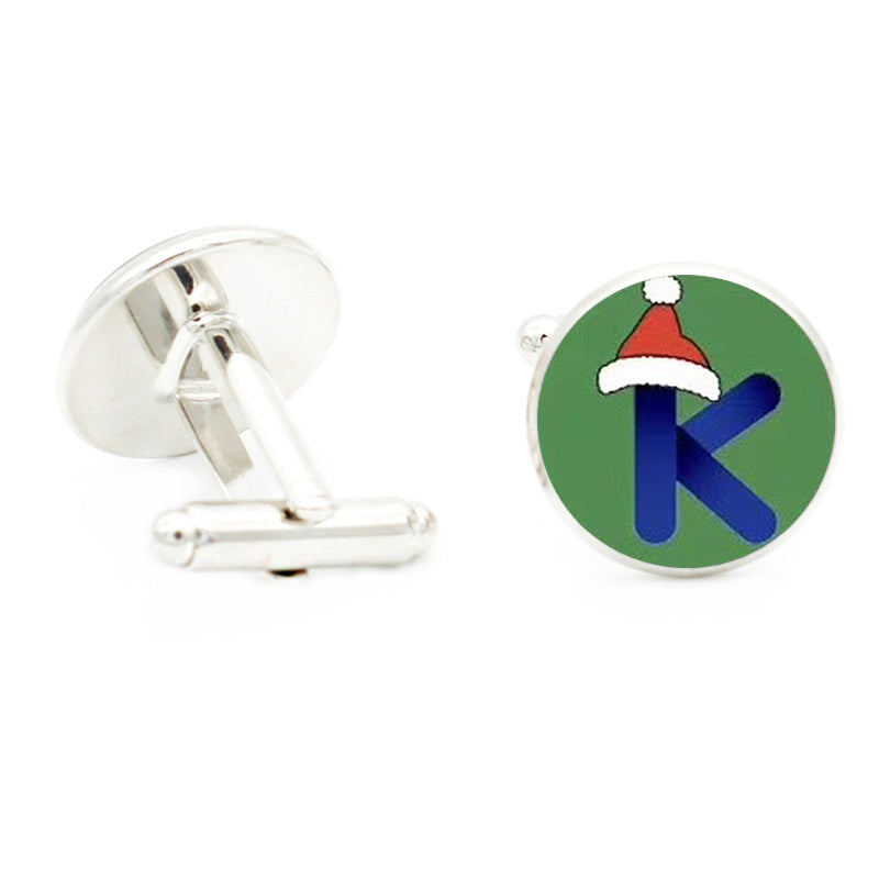 Christmas Hat T Cufflinks for Men Suit Shirt Cuff Link