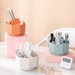 Rotary Pen Holder Desktop Stationery Storage Box Student Storage Box