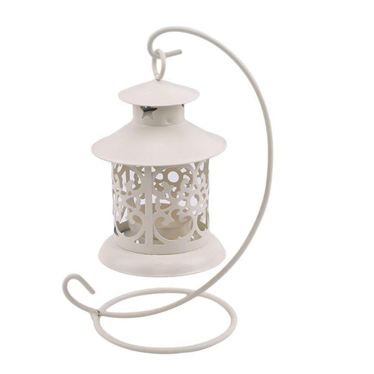 Iron Tabletop Candlesticks Hollow Wrought Iron Candle Holder