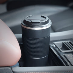 380ml 510ml Double Stainless Steel Thermal Mug Non-slip Car Vacuum Flask