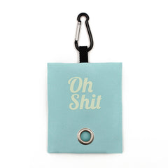 OH SHIT Graphic Poop Bag Holder Dispenser for Dogs