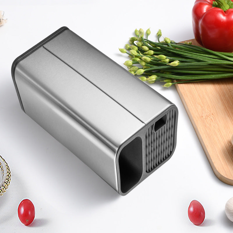 Stainless Steel Knife Holder Shelf Slot Kitchen Storage Rack