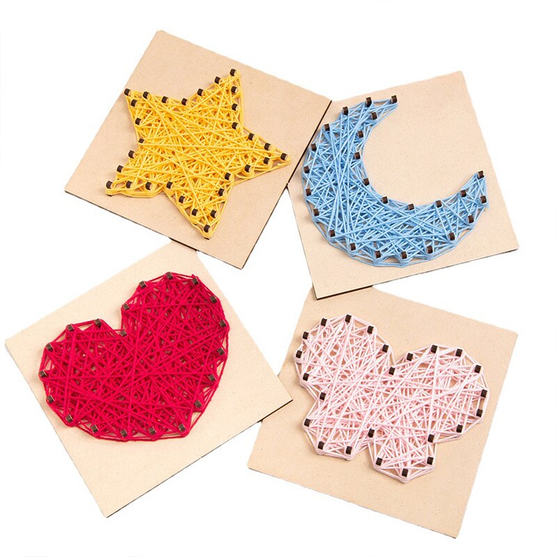 DIY Wooden Woven Toy Gift Creative Painting Material Package