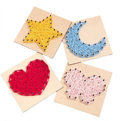 DIY Wooden Woven Toy Gift Creative Painting Material Package
