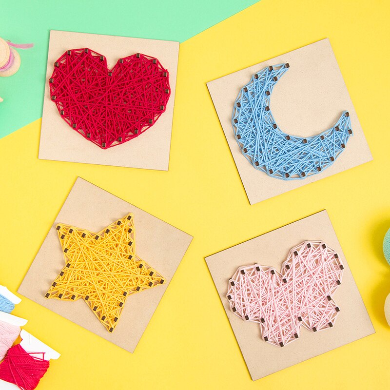 DIY Wooden Woven Toy Gift Creative Painting Material Package