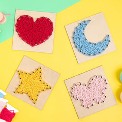 DIY Wooden Woven Toy Gift Creative Painting Material Package