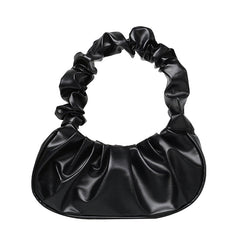 Cloud Pleated Hobo Shoulder Bag Solid Underarm Bag Women's Versatile Handbag