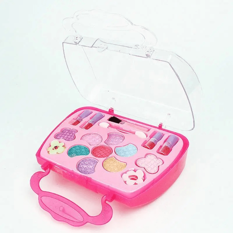 Children's Pink Barbie Handbag Cosmetic Toy Set
