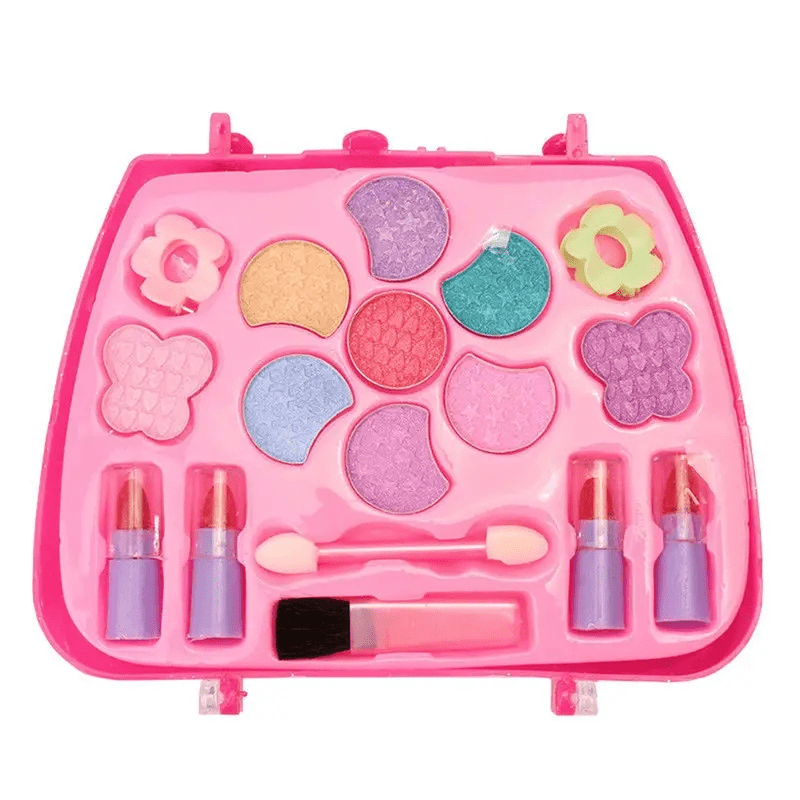 Children's Pink Barbie Handbag Cosmetic Toy Set