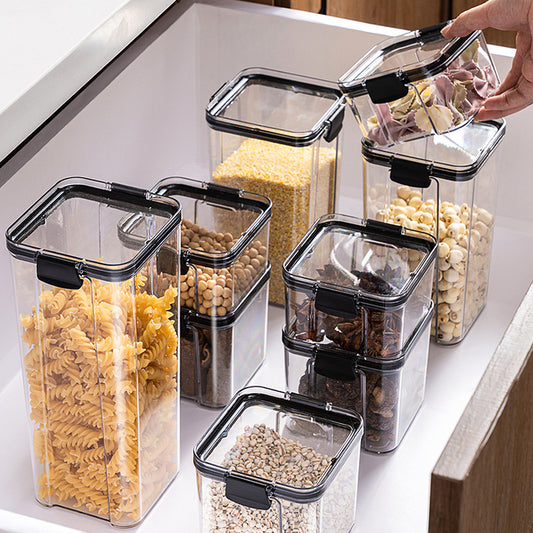 Airtight Food Storage Containers Clear Jars for Cereal Pasta Rice