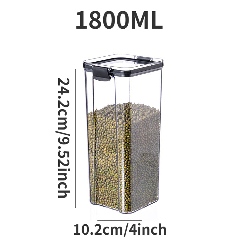 Airtight Food Storage Containers Clear Jars for Cereal Pasta Rice