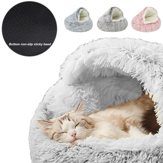 Semi Enclosed Dog Bed for Cozy Winter Nights
