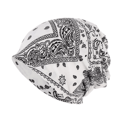 Paisley Patterned Hat scarf Hair Band Soft Thin Cotton Men Women Printed