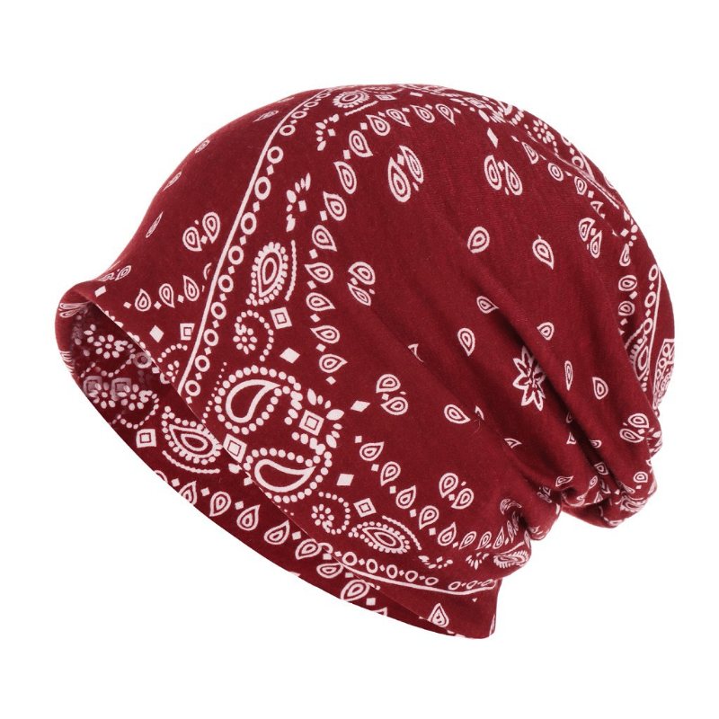 Paisley Patterned Hat scarf Hair Band Soft Thin Cotton Men Women Printed